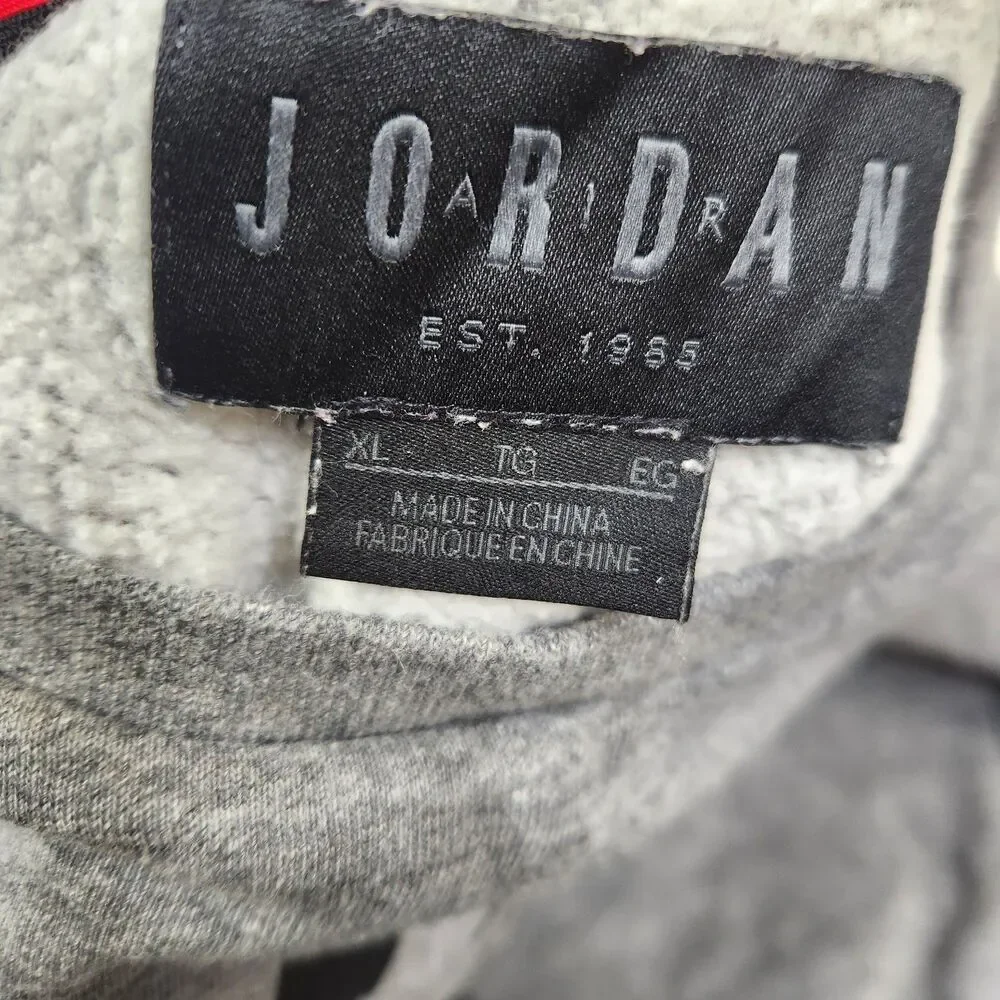 Air Jordan Jumpman Mens Long Sleeve Crew Neck Hybrid Mesh Elbow Sweatshirt XL - Picture 5 of 7